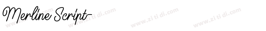 Merline Script字体转换